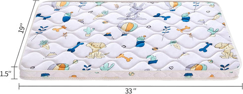 33x 19 inches- Baby Bassinet Mattress Firm Support and Comfort Premium Foam,Noiseless and Odorless,Hypoallergenic Small