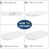 20" 33" 2'' Baby Bassinet Mattress, Breathable, Premium Foam, Hypoallergenic, Non-Toxic, Oval Shaped with Removal