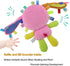 Plush Bunny Stuffed Animal Lovey, Soft Taggie Toy for Newborn Toddler Infant Nursery Bed - Pink Rabbit Rattle