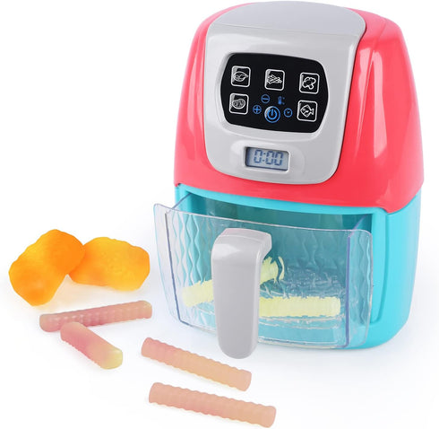 Toy Air Fryer for Kids, Kids Play Kitchen Playset Accessories, Chefs Pretend