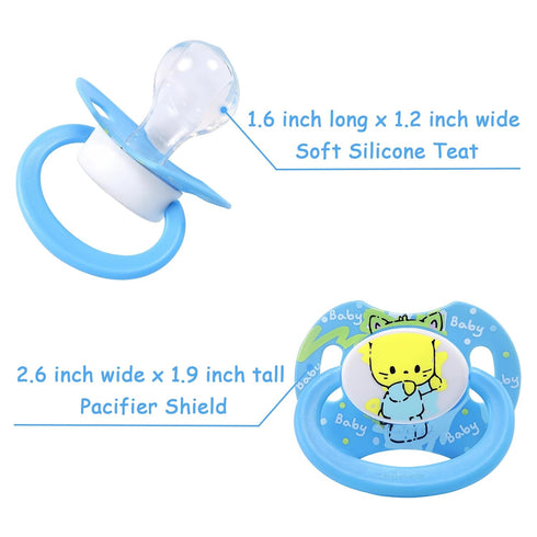 Set LittleForBig Bigshield Generation-II Adult Sized Pacifier Printed - Baby Cuties Pattern