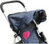 Denim Baby Doll Stroller with Hood and Basket