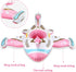 Inflatable Toddler Pool Float Boat - Pink Airplane Design with Water Gun