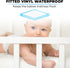 Bistras 28" 52", Deluxe Waterproof Zippered Crib Mattress Cover, x Standard Size, Vinyl, Keeps Mattress Fresh & Clean