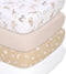 The Peanutshell Baby Organic Bassinet Sheets 4-Pack Boy or Girl - Ultra