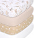 The Peanutshell Baby Organic Bassinet Sheets 4-Pack Boy or Girl - Ultra