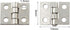 Honbay 50PCS Miniature Dollhouse Hinges Jewelry Box Tiny Hardware Accessories with 200PCS Screws (Silver)