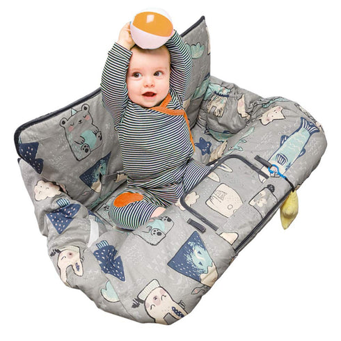 Shopping Cart Cover for Baby Cotton High Chair Cover, Machine Washable for