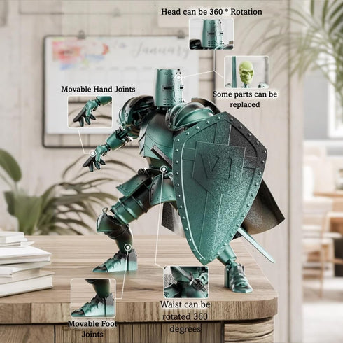 Osmanthus bloom T13 Set,Skeleton Figures,Dummy 13,Lucky 13 Action Figure Knight Action Figures,Knight Action