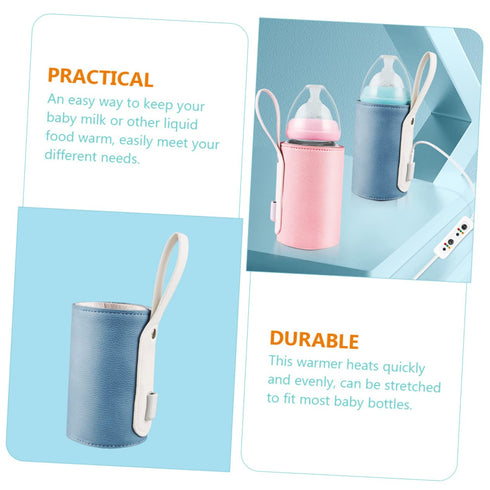 Portable USB Bottle Warmer Smart Temperature Control Lightweight Compact Design for Travel for Newborns Keeps