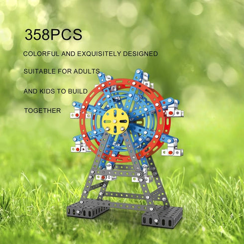 Jixin Xyzhi Sets Sets 8-16 Building STEM Assembly Metal Toys Ferris Wheel Model Kit Engineering Building kit for Adults