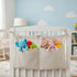 Wanmu 2 Linen Baby Bedside Hanging Storage Bag, Oatmeal Pockets Milk Bottle Bib-Storage Crib Organizer Nursery Baby