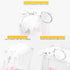 Clear Figure Display Bag with Keychain, Portable Small Doll Storage Bag with Zipper Closure for Collectibles