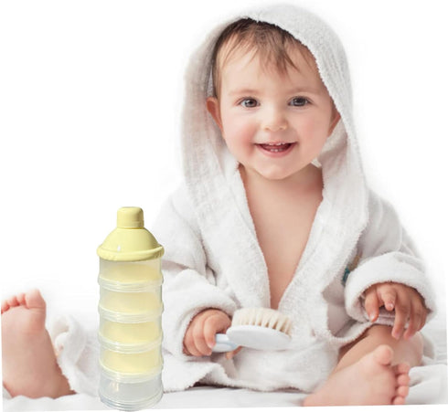 Manwetye 2 5 PCS Layers Baby Milk Powder Pots, Formula Dispenser Portable Milk Powder Formula Dispenser Container Pot