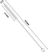 enlpsee 10 Inch, 10 mm, (6 Straw Cleaner Brush Long Straw Cleaner of Bristles Diameter Reusable Stainless Steel Nylon