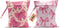 HZMLYDJ 2Pcs Pink Bow Wet Bags 12x10 Inch, Heart Waterproof Travel Laundry Bags,