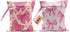 HZMLYDJ 2Pcs Pink Bow Wet Bags 12x10 Inch, Heart Waterproof Travel Laundry Bags,
