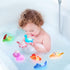 6 Packs Bath Toys for Toddlers 1-3: Light-Up Floating Dinosaur Baby Toddler Bath Toys Set for Kids Birthday