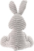 Apricot Lamb Toys Plush Corduroy Rabbit - Soft Cuddly Stuffed Animal, Gray Bunny, 8.5 Inches