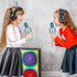 Amazmic Kids Karaoke Microphone Machine, Bluetooth Microphone with LED Light, Birthday Gift for Girls Boys 3-12 Years