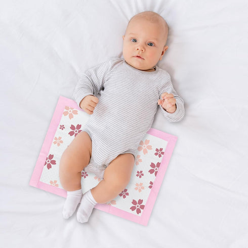 FORYEE 17 13 Inches (50 Pack) Disposable Changing Pad Liners for Baby x Absorbent Waterproof Underpads Incontinence
