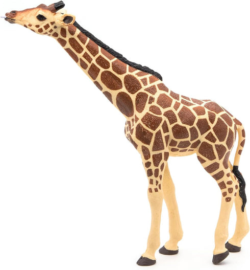 Papo Hand-Painted Wild Animal Kingdom Figurine - Head Raised Giraffe - 50236 - Collectible for Children 3+