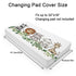 Baby Safari Animals Changing Pad Cover Cute Lion Elephant Giraffe Zebra Hippo Green Eucalyptus Leaves Change Table Pad Cover for Boys Girls Soft Stretch Fitted Diaper Changing Mat Sheets 32''x16''