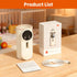 KLOMBIO 5-8 Portable Baby Bottle Warmer Precise Temperature Control via Display Accurate Heating Long-Lasting Battery