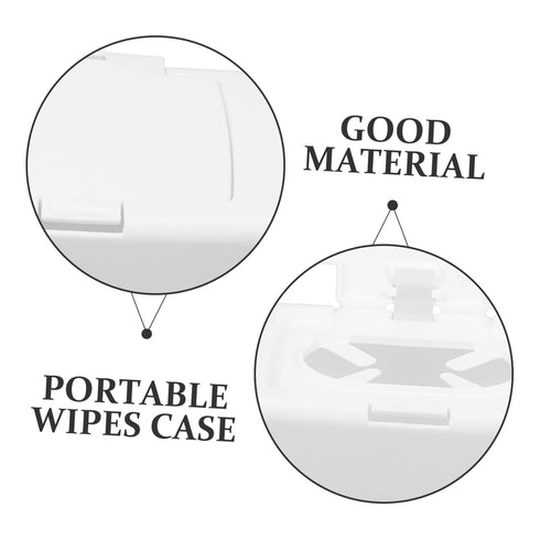 Luxshiny Refillable Wipe Dispenser Box Portable Wipes Holder for Room Kitchen Bathroom Lightweight Cover Compact Design