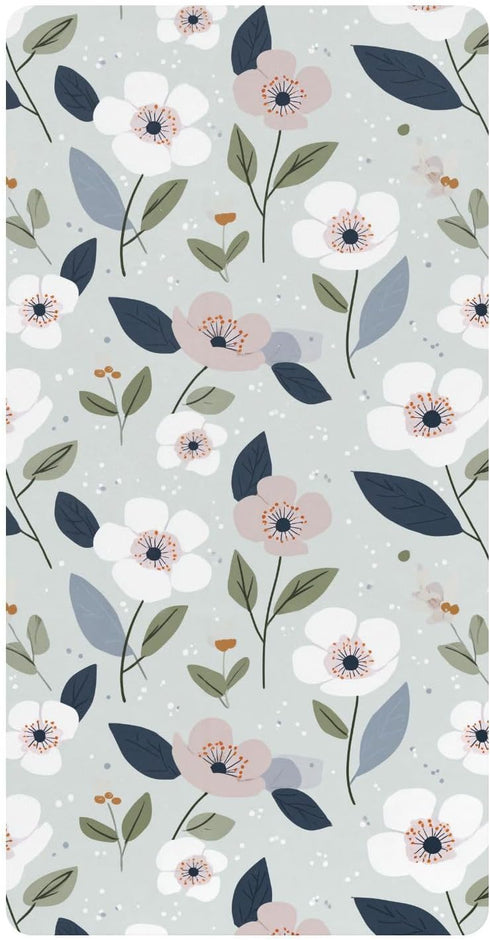 miaozhen Cotton Crib Sheets for Baby Boys Girls Ultra Soft Cute Cartoon Rainforest