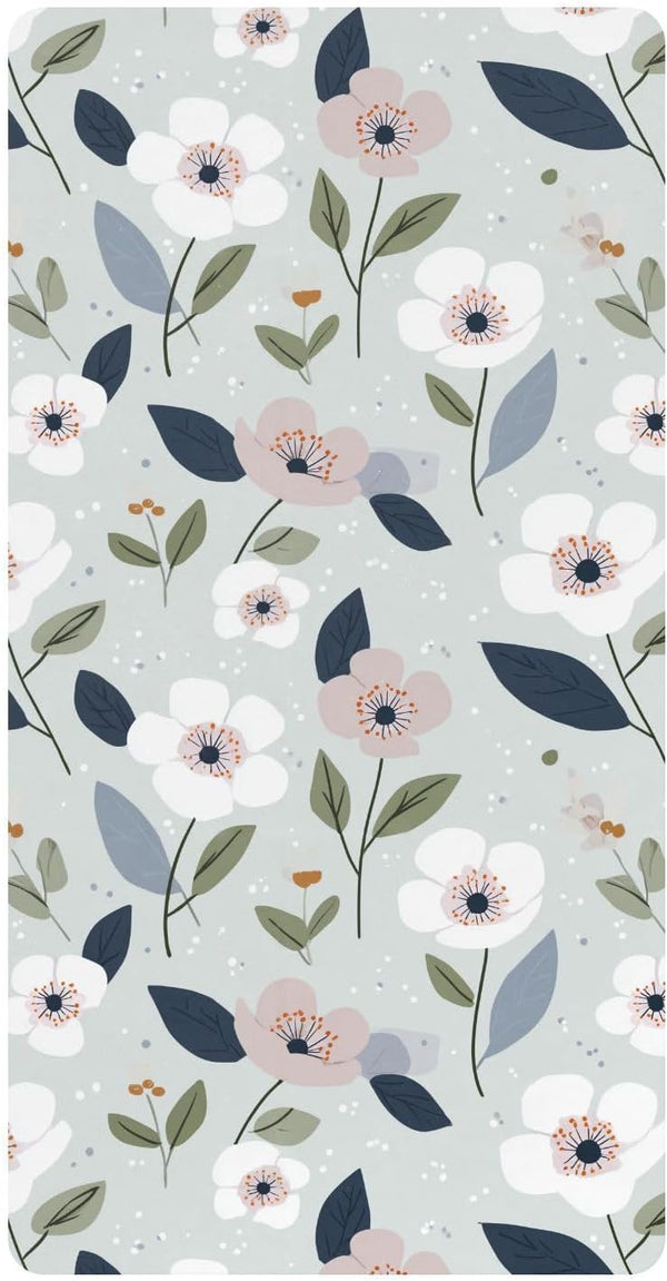 miaozhen Cotton Crib Sheets for Baby Boys Girls Ultra Soft Cute Cartoon Rainforest