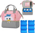 Breastmilk Bottles Cooler Bag with Ice Pack,Breast Pump Bag Backpack with Cooler