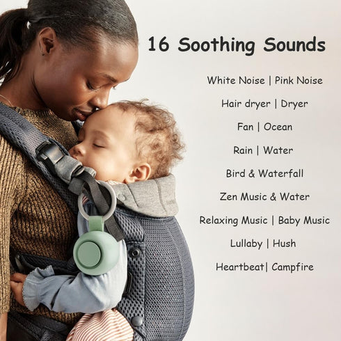 TKGOU 16 30H Portable Sound Machine for Baby Kids | Sleep Soother | Soothing Sounds | Timer | Memory Function | | White