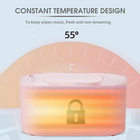 Kavolet 3 USB Baby Wipe Warmer, Baby Wet Wipes Dispenser, Temperature Modes, Evenly Overall Heating, Silence, Large