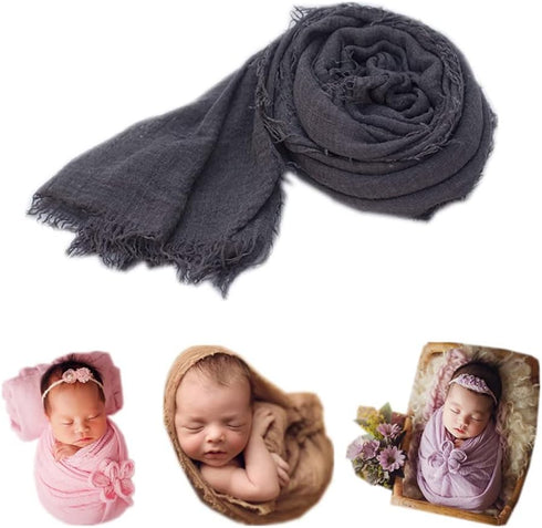 Coberllus Newborn Baby Photography Props Blanket Ripple Swaddle Wrap for Boy Girls