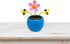 Blue Car Dashboard Decoration - Solar Powered Dancing Sunflower for Car Home Office Gifts