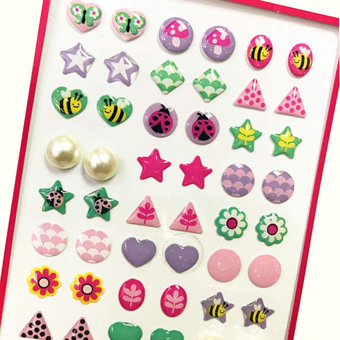 AUGSUN 240 Piece Sticker Earrings - 3D Gems Girls Self-Adhesive Glitter Craft Crystal Stickers