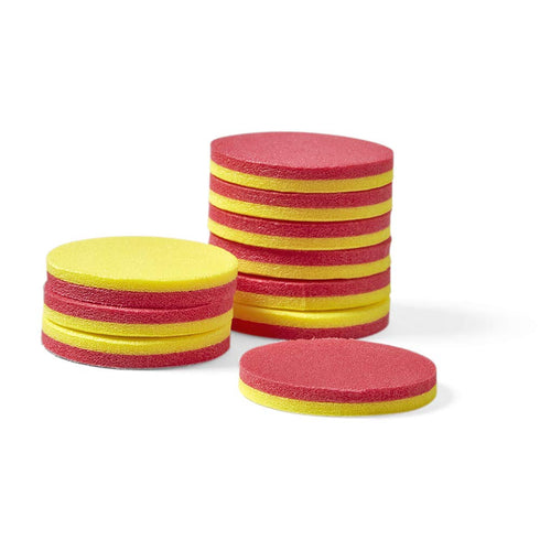 hand2mind Foam Two-Color Counters, Red and Yellow Math Manipulatives for Kids, Pack of 200