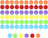 60pcs Chinese Checker Replacement Balls 14mm Acrylic Marbles in 6 Solid Colors for Marble Run Games