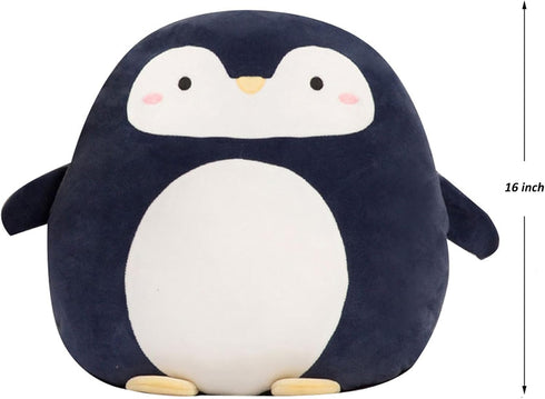 Zielind 16 inch Penguin Plush Pillow, Kawaii Penguin Stuffed Animal Toy Cute Penguin Plushie Animal Pillows Gifts