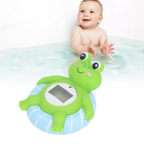 CDQL 3.35 3.94 1.97in Baby Bath Thermometer - x x Cute Frog Water Temperature - Lightweight Instant Read Digital