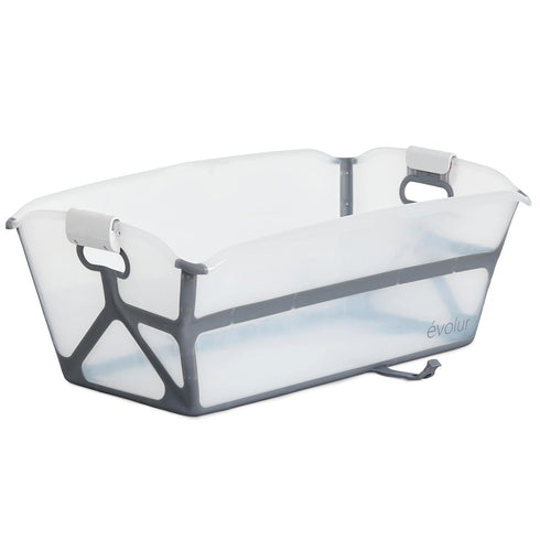 Evolur Supple Baby Spa Bath Tub Foldable Portable Bathtub with Transparent Safety