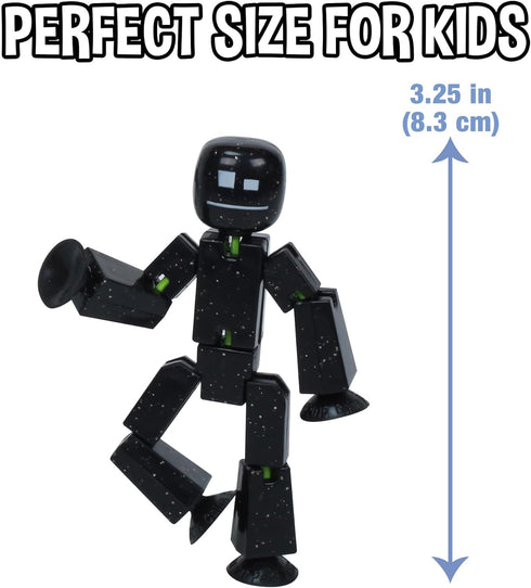 Zing StikBot Dual Pack - 2 Collectible Action Figures and Accessories for Stop Motion Animation, Ages 4+ (Ice