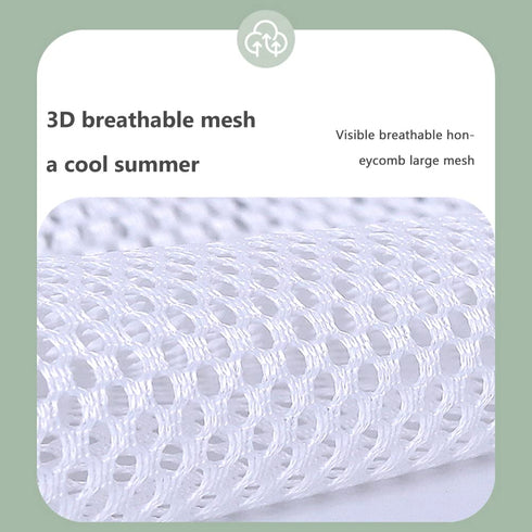 ICRPSTU Summer 3D Breathable Baby Carrier - Adjustable Mesh Baby Carrier Wrap with Thick Shoulder Straps and Pocket