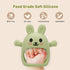 CAHILON 2 Pack 3-6 6-12 0-3 6 9 12 Easter Baby Teething Toys for Months, Soft Silicone BPA Free Bunny Teething Mitten