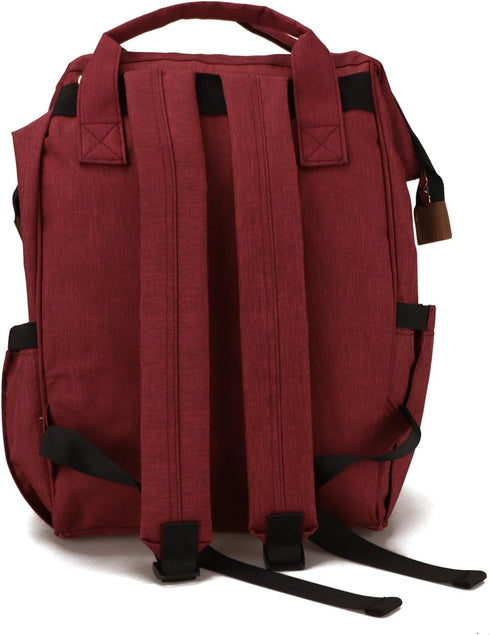 Backpack Backpacks Pack Ramhorn Diaper Multifunction Travel Waterproof Back for Mom, Red