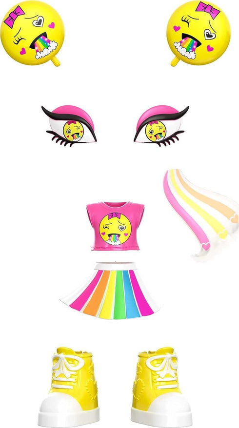 Pack (GGR25) Lotta Looks Rainbow Cute Mood with Plug/Play Pieces, Multi