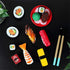 Set 19 Set Authentic Japanese Sushi Bento Box Pretend Play Dinner Food - Piece Cutting Food Toy Play for Kids