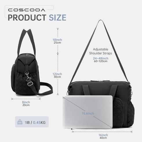 COSCOOA Diaper Bag Tote, Hospital Bag for Labor Delivery,Baby Diaper Bag Large Travel Diaper Tote Caddy for Mom Bag