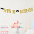 Game on Level 16 Unlocked Banner, Glittery Hanging Sign for 16th Birthday Party Decorations